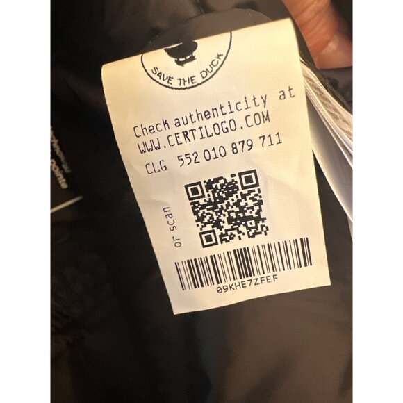 Save The Duck Womens Ultra Light Puffer Vest Plumtech Synthetic Black Medium - Picture 7 of 8